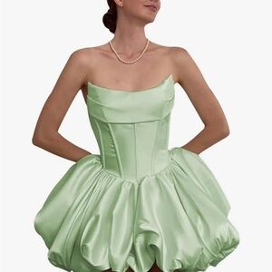 green emerald velvet dress Marsha Cowl Neck Mermaid Formal Dress main image 0